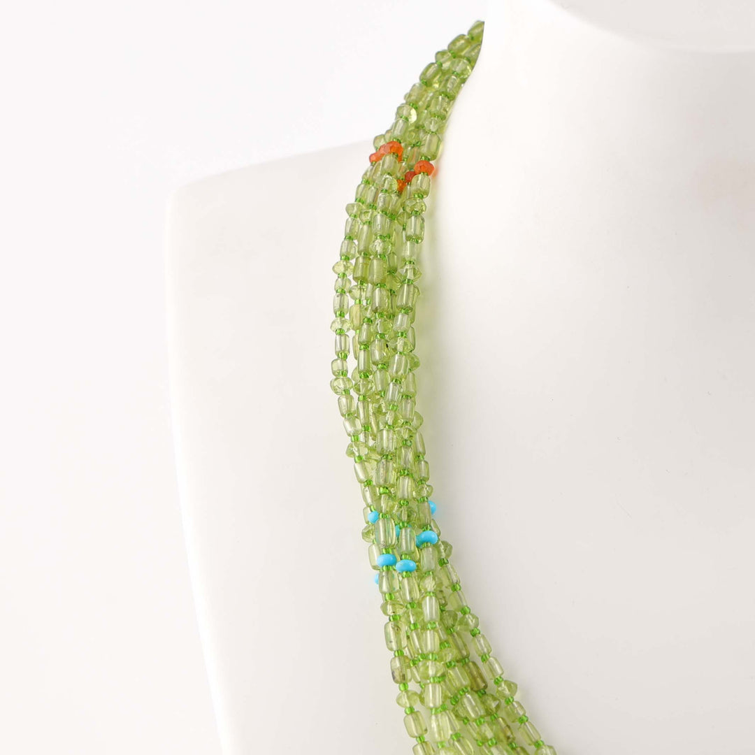 Peridot Bead Necklace