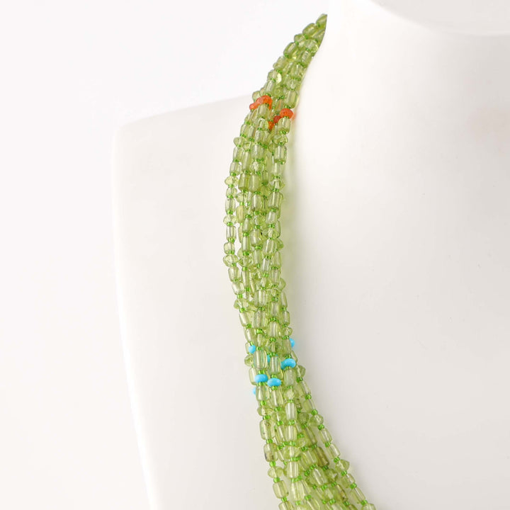 Peridot Bead Necklace