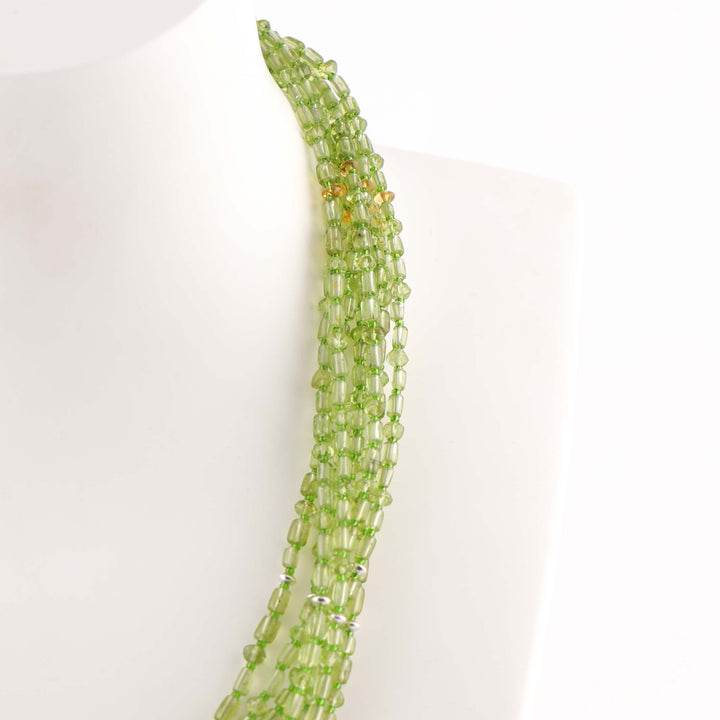 Peridot Bead Necklace
