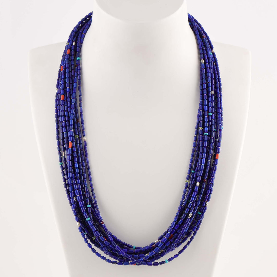 Lapis Bead Necklace