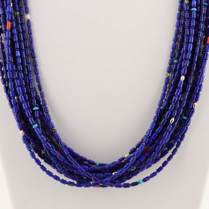 Lapis Bead Necklace