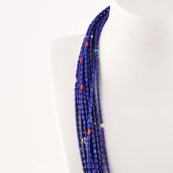Lapis Bead Necklace