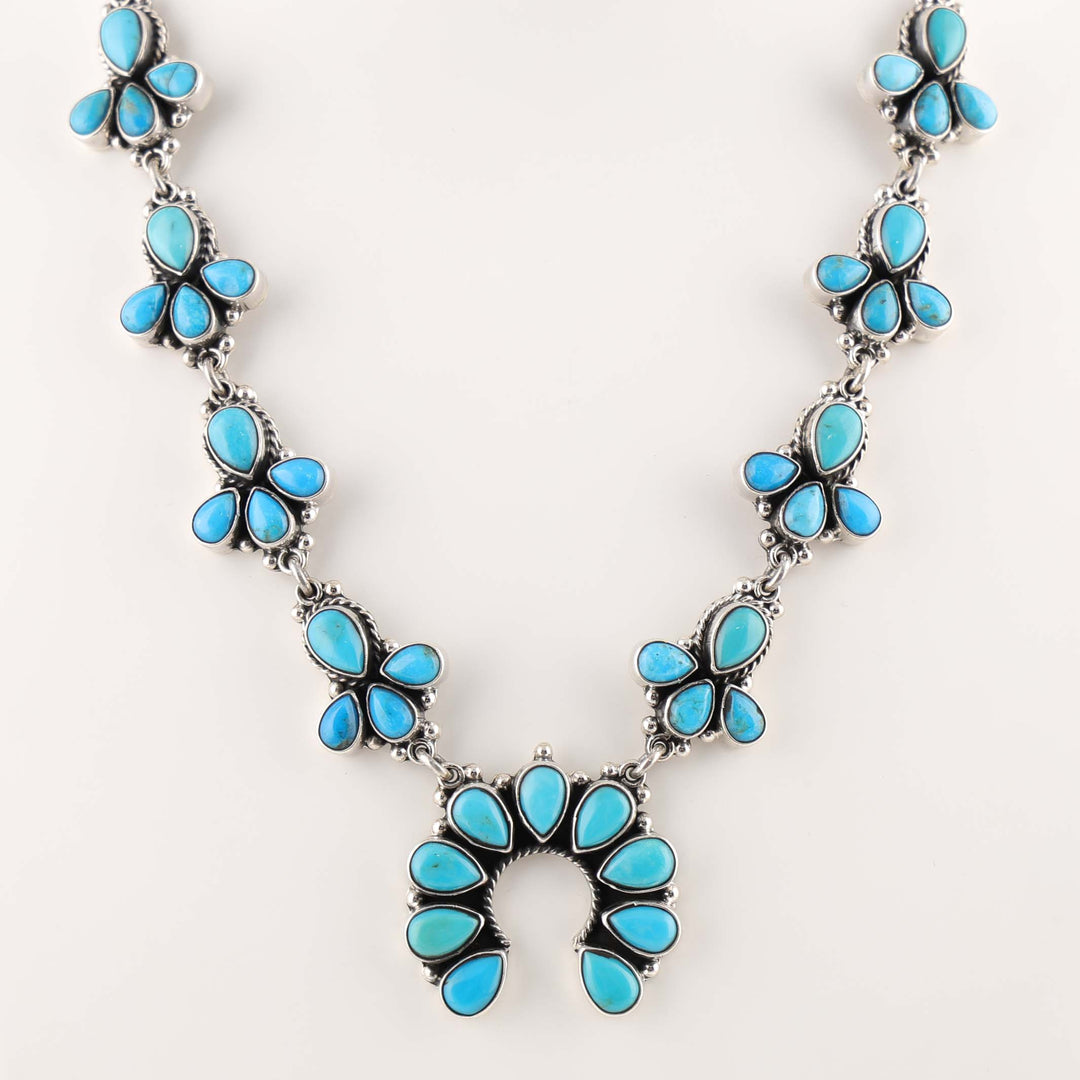 Turquoise Squash Blossom Necklace