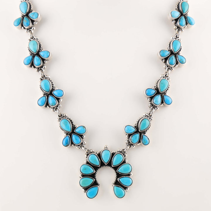 Turquoise Squash Blossom Necklace