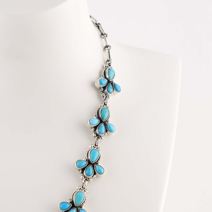 Turquoise Squash Blossom Necklace