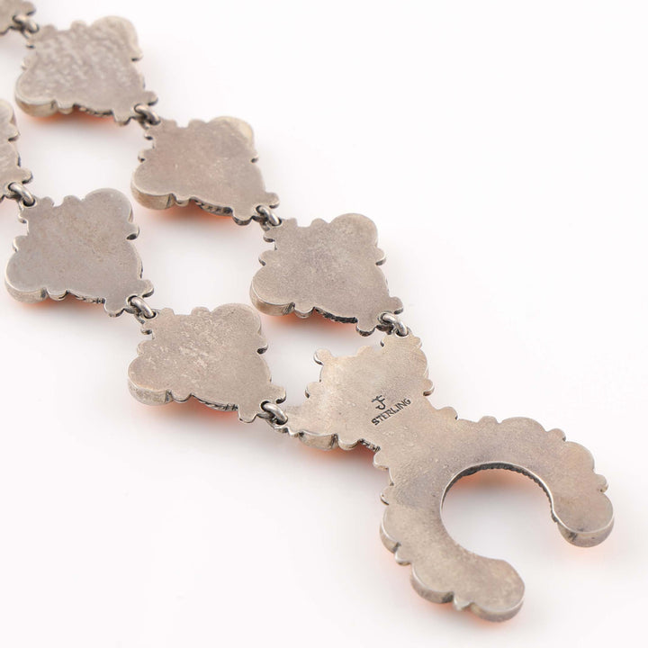 Spiny Oyster Squash Blossom Necklace