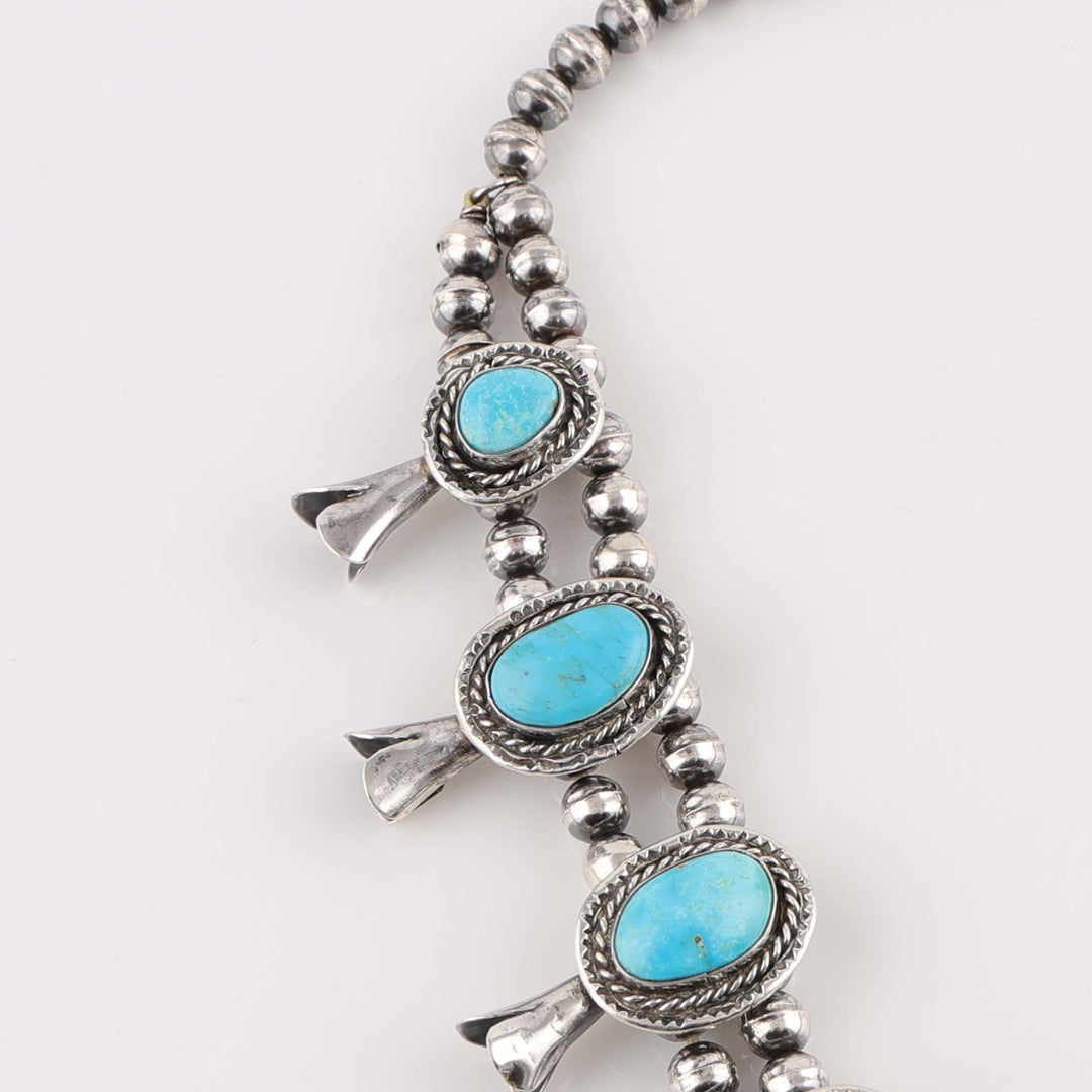 1970s Turquoise Squash Blossom