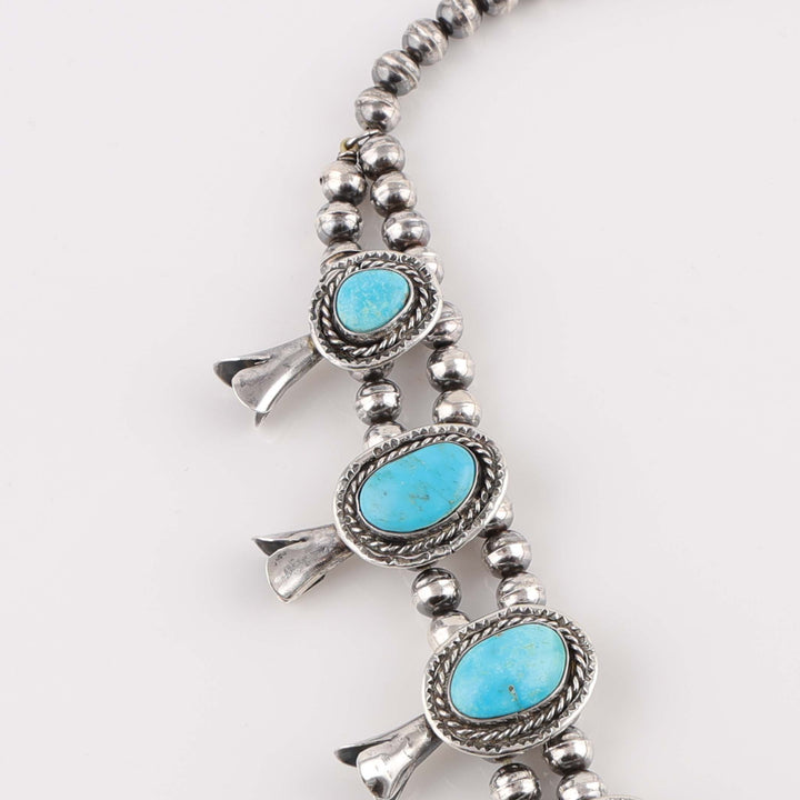1970s Turquoise Squash Blossom