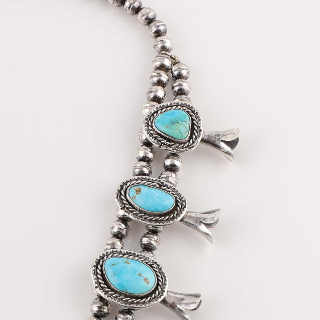 1970s Turquoise Squash Blossom