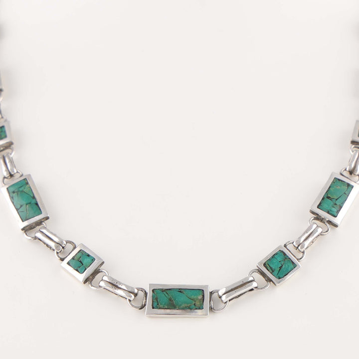 Broken Arrow Turquoise Necklace