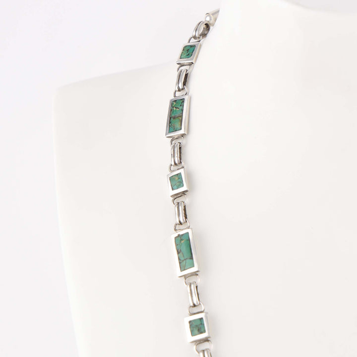 Broken Arrow Turquoise Necklace