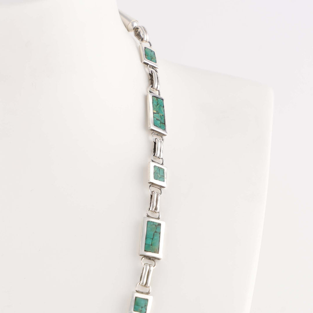 Broken Arrow Turquoise Necklace