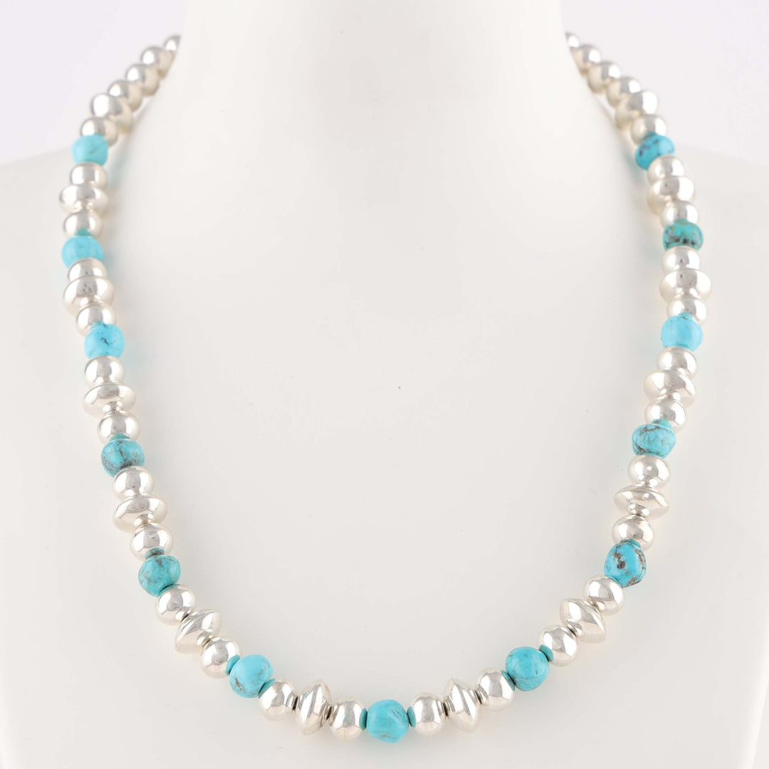 Navajo Pearl and Turquoise Necklace