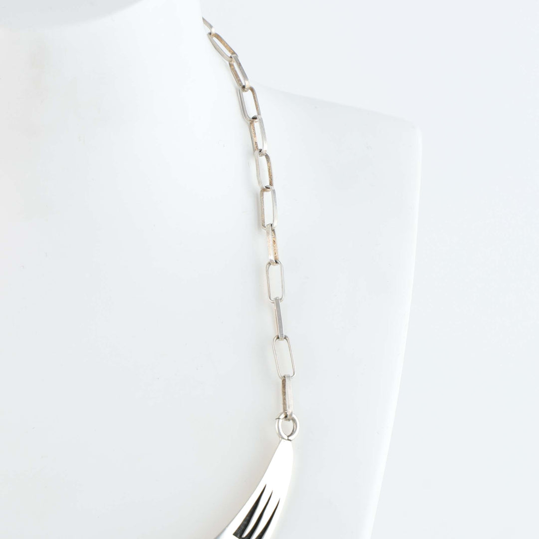Hopi Overlay Collar Necklace with Coral