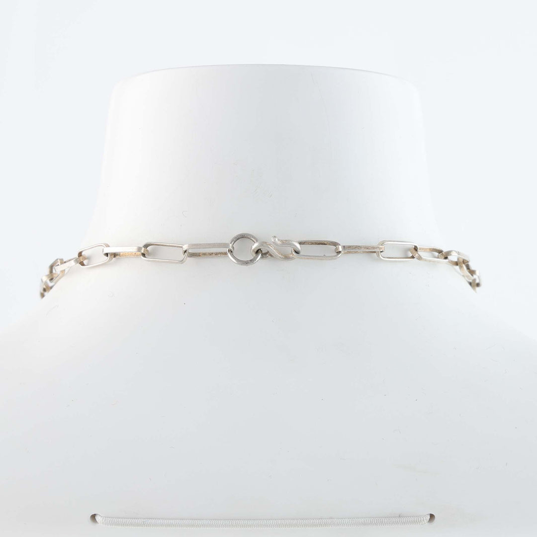 Hopi Overlay Collar Necklace with Coral