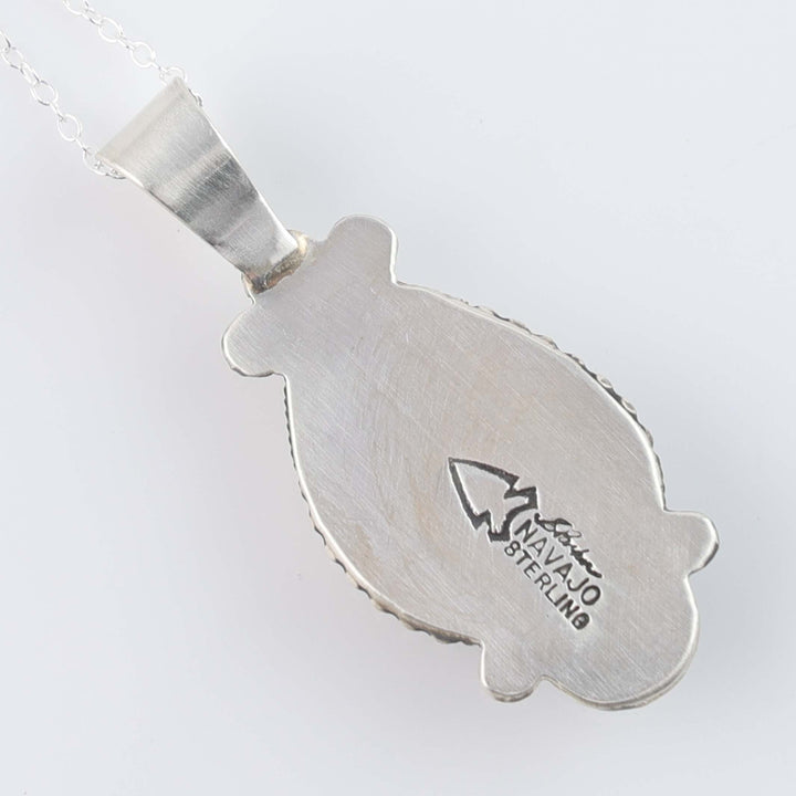 Navajo Bisbee Turquoise Pendant on Chain