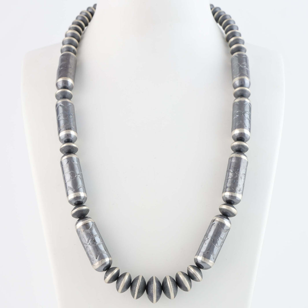 Barrel Bead Navajo Pearl Necklace