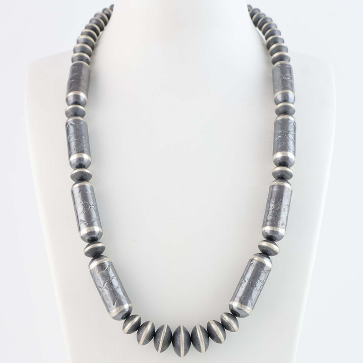 Barrel Bead Navajo Pearl Necklace