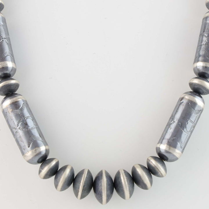 Barrel Bead Navajo Pearl Necklace