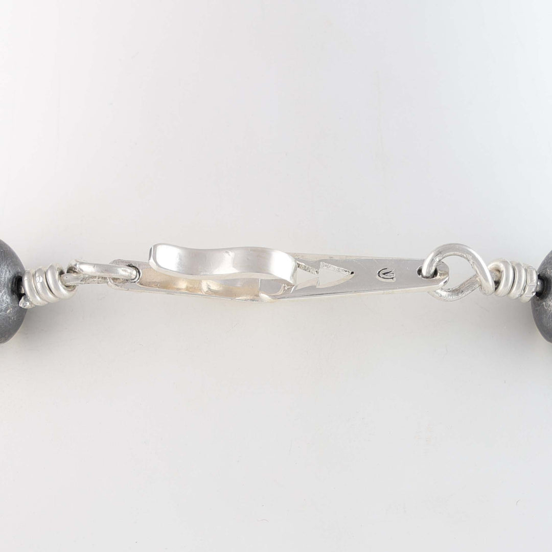 Oxidized Navajo Pearl Necklace
