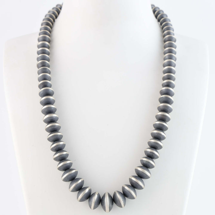 Oxidized Navajo Pearl Necklace