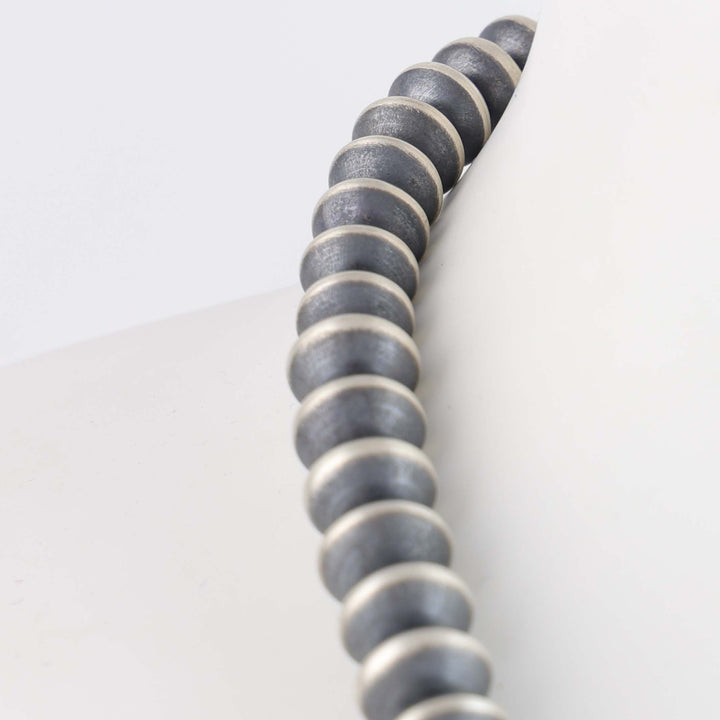 Oxidized Navajo Pearl Necklace