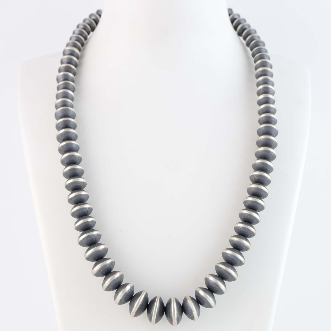 Oxidized Navajo Pearl Necklace