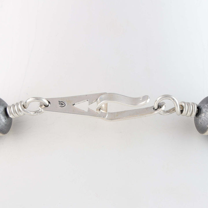 Oxidized Navajo Pearl Necklace