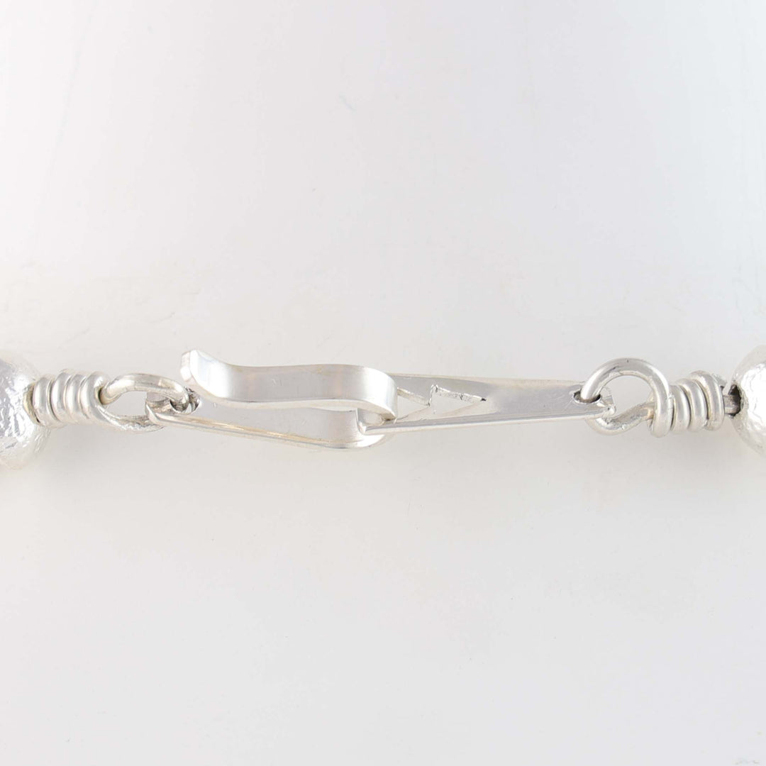 Navajo Pearl Necklace with Gold and Turquoise
