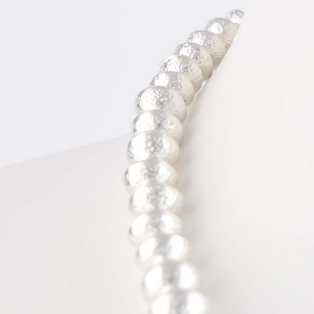 Navajo Pearl Necklace with Mokume Bead
