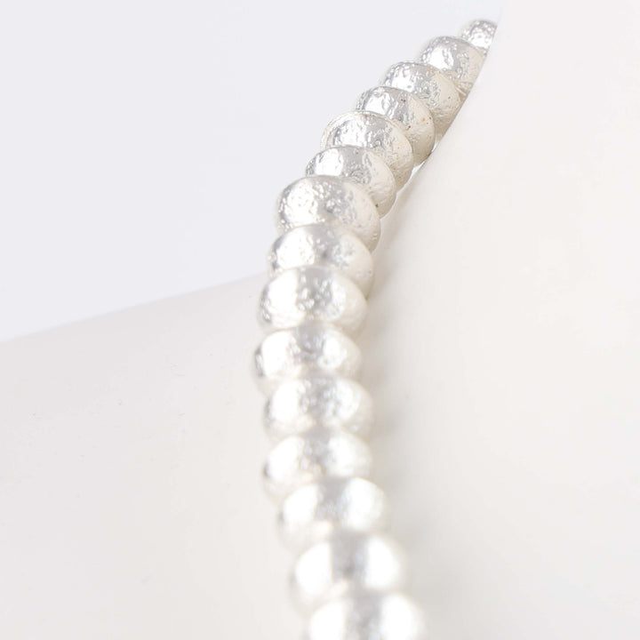 Navajo Pearl Necklace with Mokume Bead