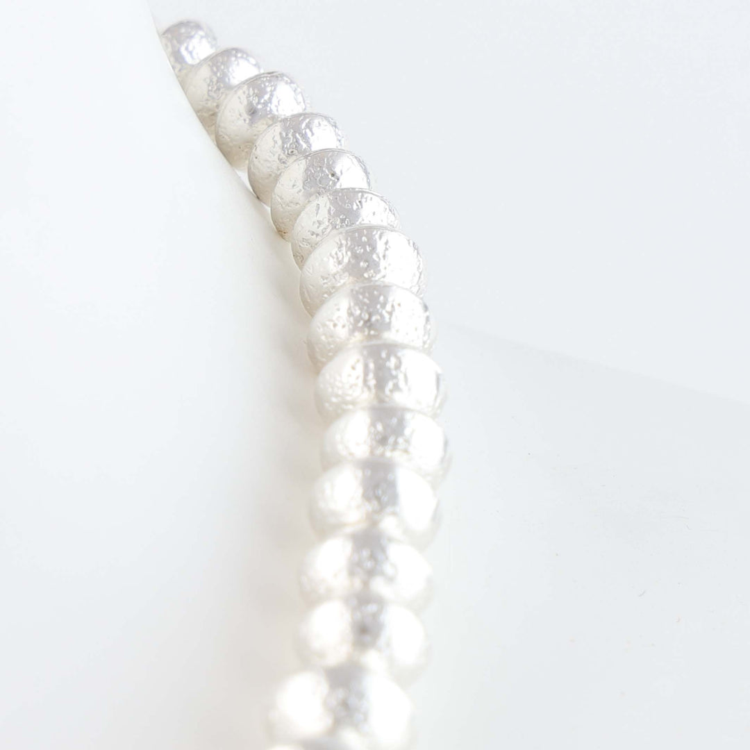 Navajo Pearl Necklace with Mokume Bead