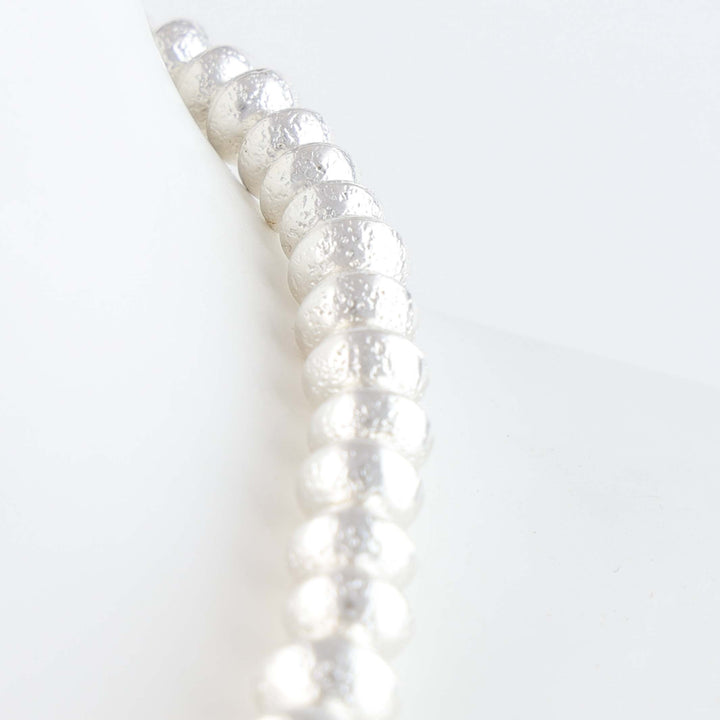 Navajo Pearl Necklace with Mokume Bead