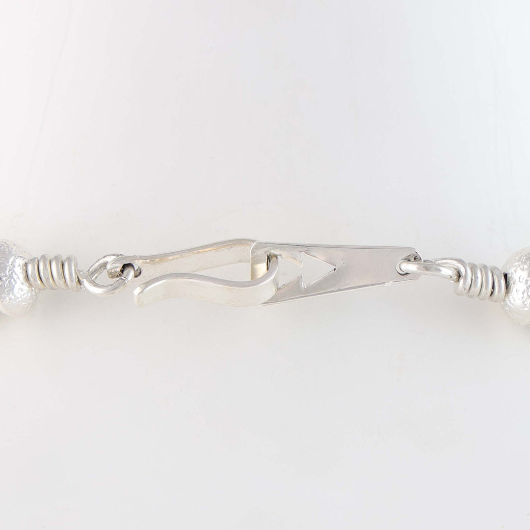 Navajo Pearl Necklace with Mokume Bead