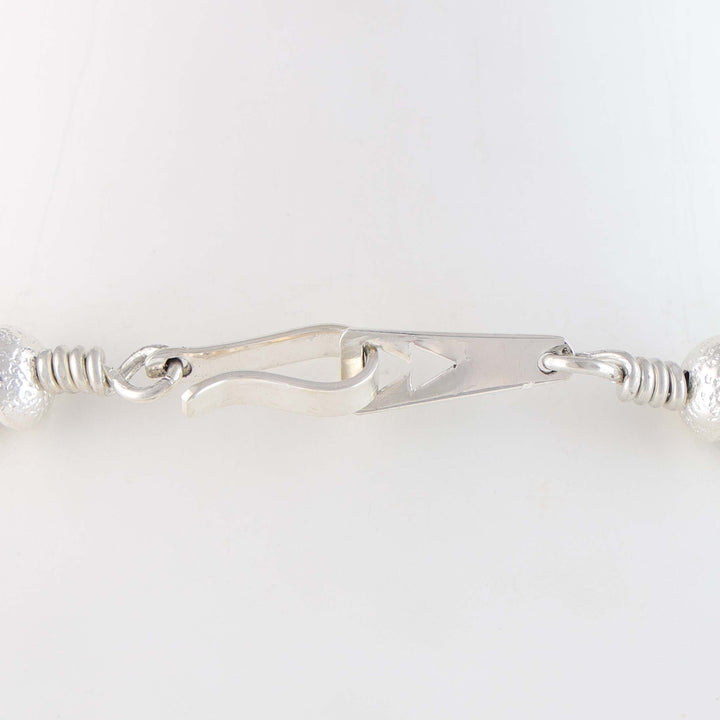 Navajo Pearl Necklace with Mokume Bead