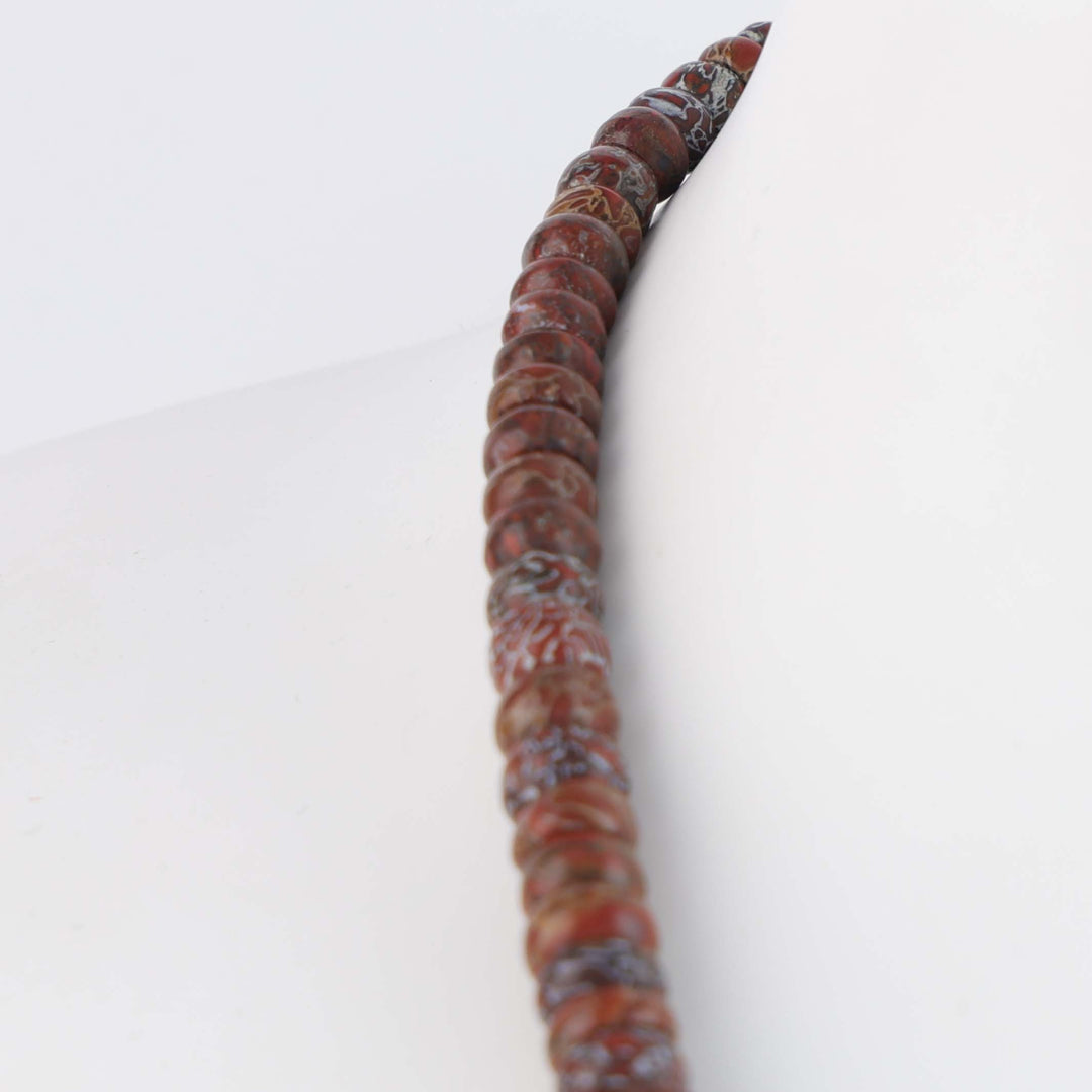 Fossilized Dinosaur Bone Bead Necklace