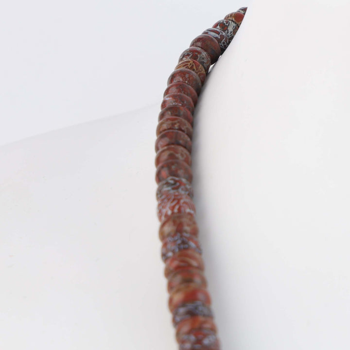 Fossilized Dinosaur Bone Bead Necklace