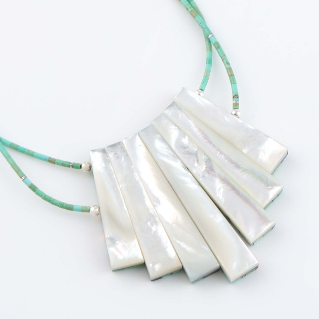 Santo Domingo Inlay Tab Necklace