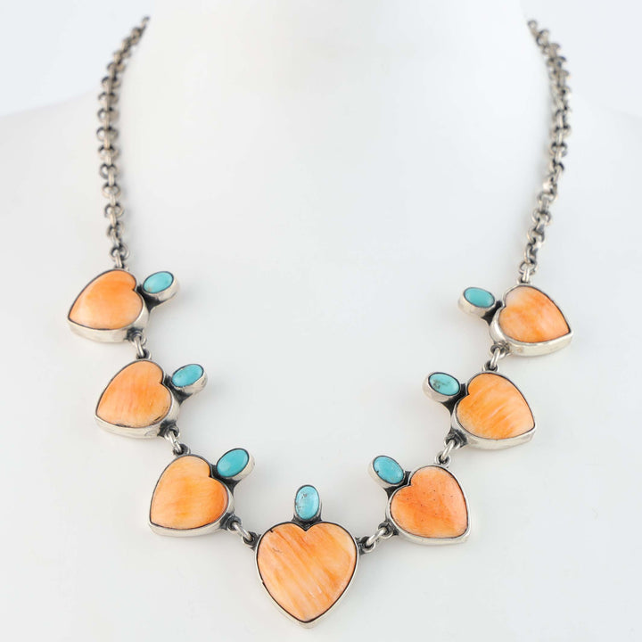 Spiny Oyster Heart Necklace