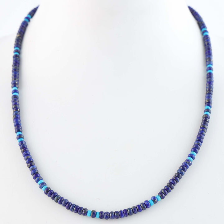 Navajo Lapis and Turquoise Necklace