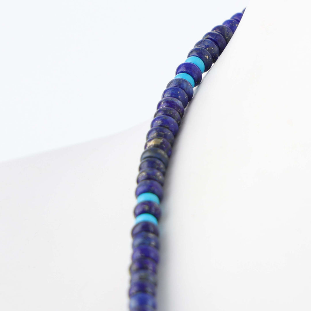 Navajo Lapis and Turquoise Necklace