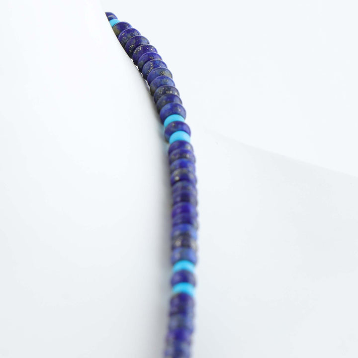 Navajo Lapis and Turquoise Necklace