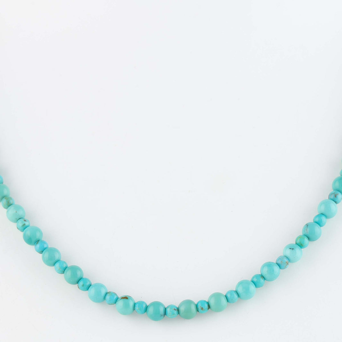 Navajo Kingman Turquoise Necklace by Marcella Teller