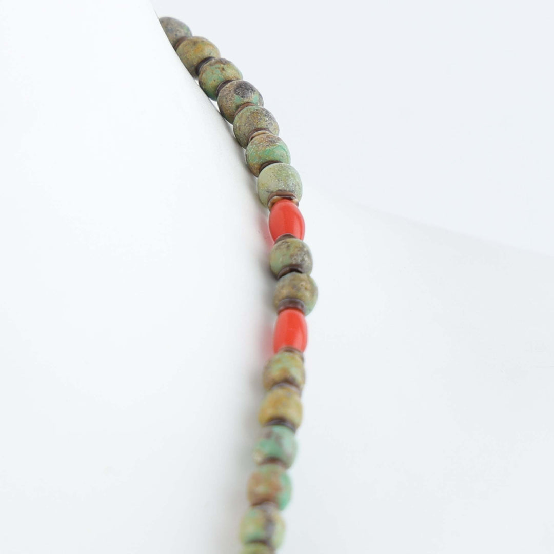 Navajo Coral and Turquoise Necklace