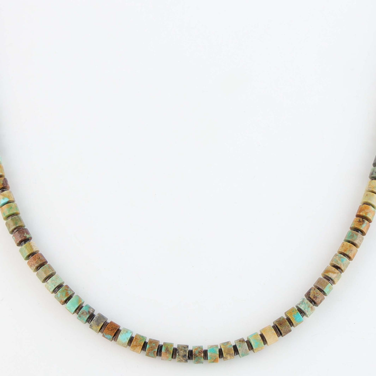 Navajo Kingman Turquoise Necklace by Marcella Teller