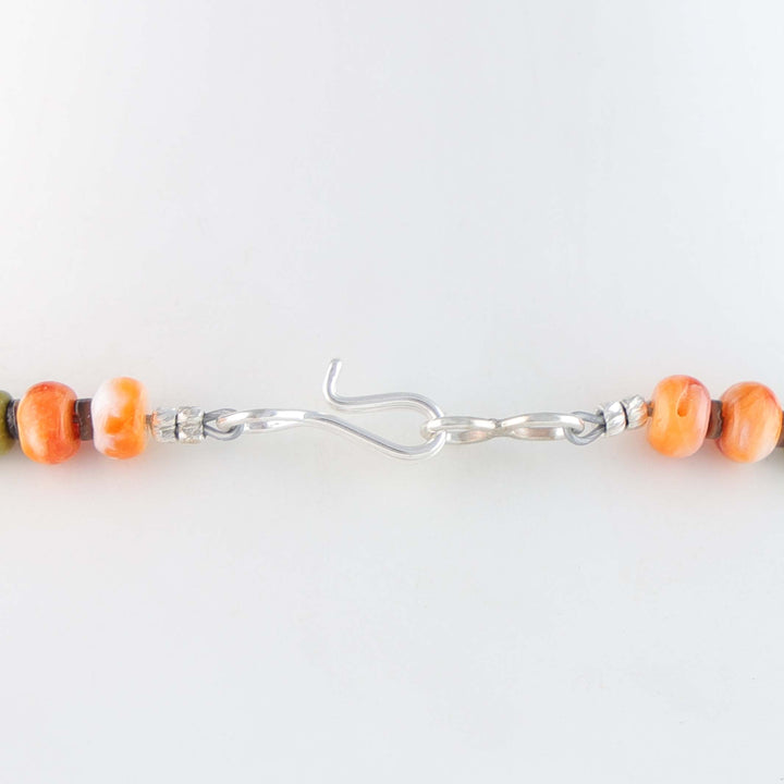 Navajo Spiny Oyster and Gaspeite Necklace