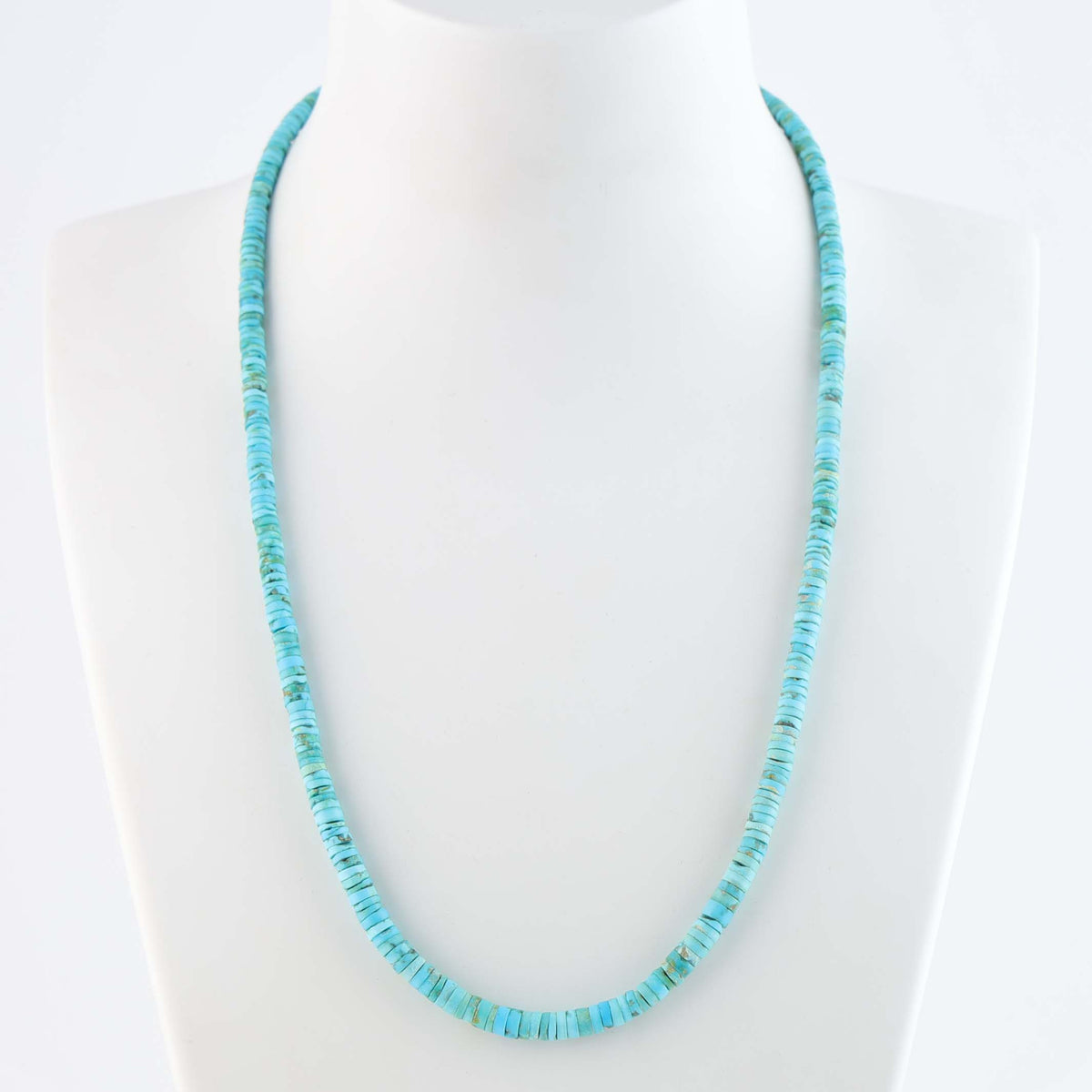 Santo Domingo Sleeping Beauty Turquoise Necklace by Ray Lovato