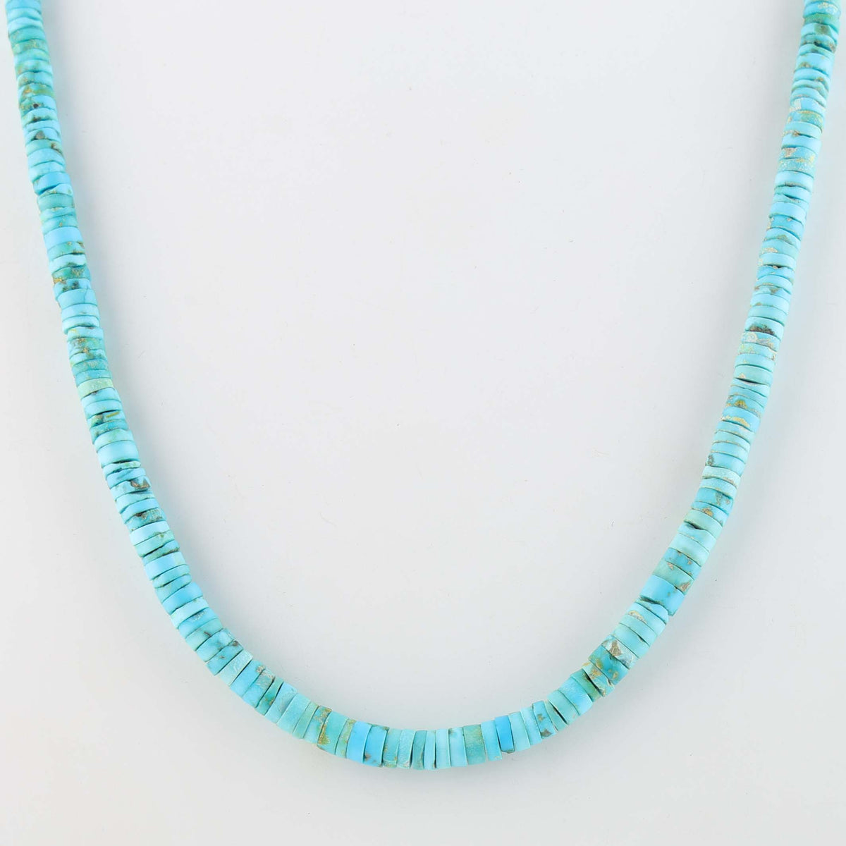 Santo Domingo Sleeping Beauty Turquoise Necklace by Ray Lovato