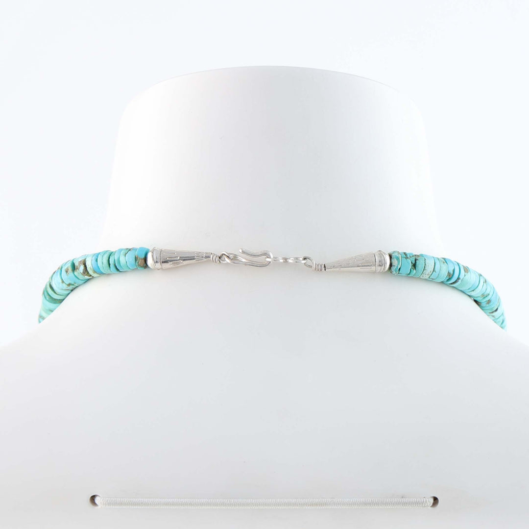 Santo Domingo Blue Moon Turquoise Necklace