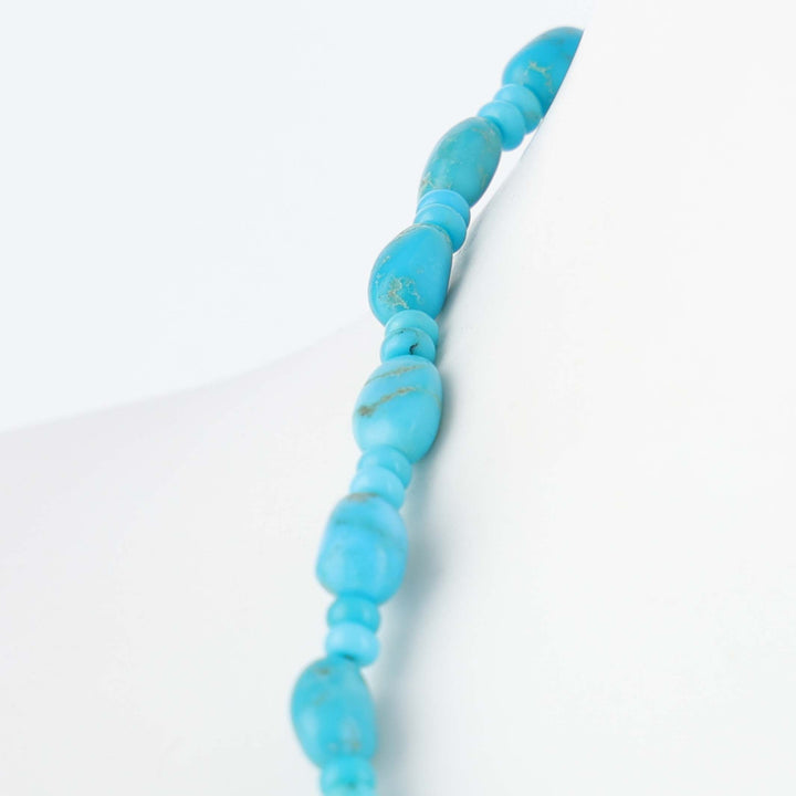 Navajo Sleeping Beauty Turquoise Nugget Necklace